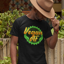 Load image into Gallery viewer, Vegan AF | Black Tee Shirt