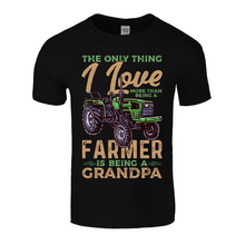 Load image into Gallery viewer, Grandpa Farmer | Black Tee Shirt