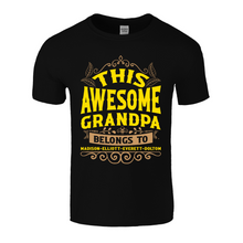 Load image into Gallery viewer, Awesome Grandpa | Black Tee Shirt