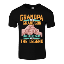 Load image into Gallery viewer, Grandpa Legend | Black Tee Shirt