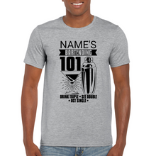 Load image into Gallery viewer, Personalized Bartending 101 T-shirt - Bartender T-shirt - Professional T-shirt - Barista Appreciation Gift - Gift for Bartender