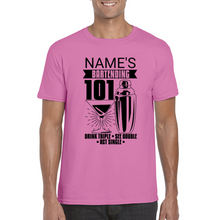 Load image into Gallery viewer, Personalized Bartending 101 T-shirt - Bartender T-shirt - Professional T-shirt - Barista Appreciation Gift - Gift for Bartender