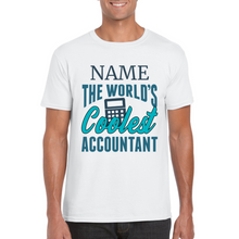Load image into Gallery viewer, Personalized Coolest Accountant T-shirt - Accountant T-shirt - Professional T-shirt - Bookkeeper Appreciation Gift - Gift for Accountant