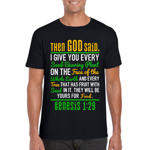 Then God Said | Black Tee Shirt
